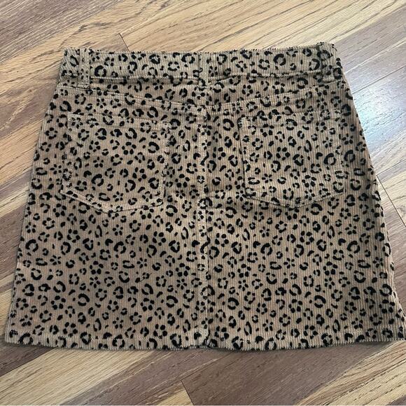 NWT!! Girl's Cat & Jack Leopard Print Skirt- Black/Brown, XL (14/16), Stretch - Picture 6 of 9